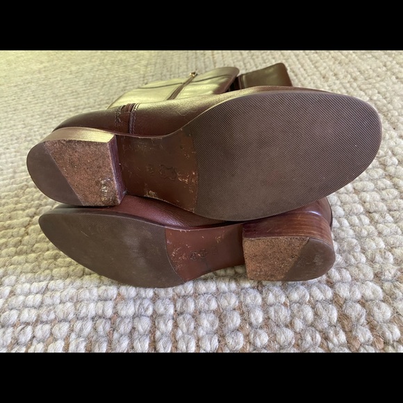Tory Burch Kiernan Brown Riding Boots - Picture 4 of 5